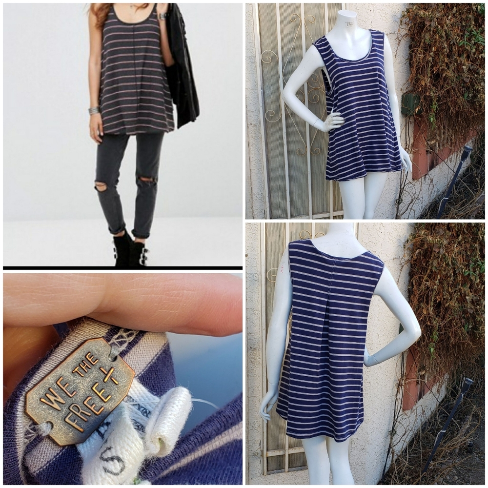 Free People “We the Free”  stripe tank tunic